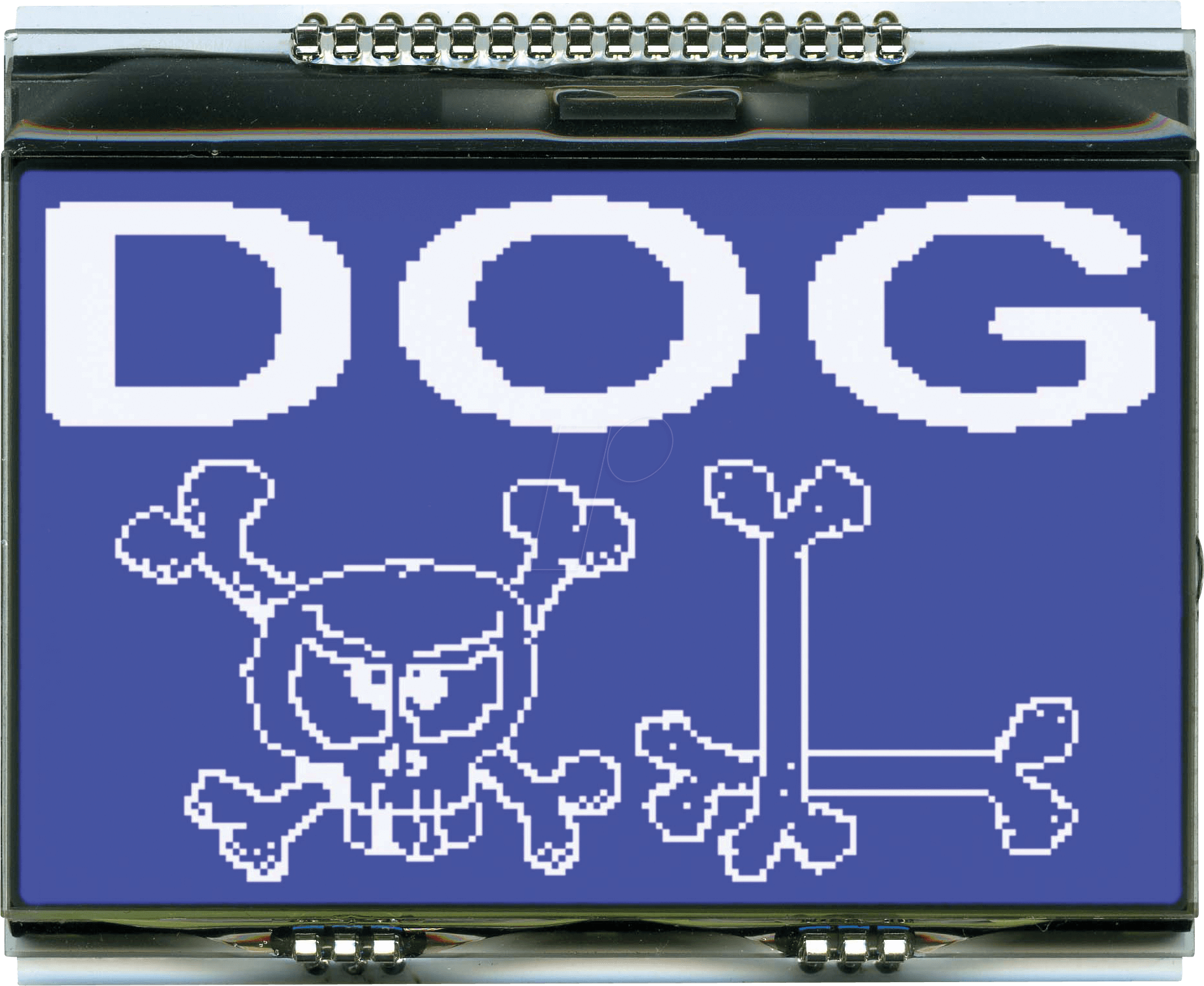 EA DOGXL160B-7 - Grafikmodul mit Grafik-RAM, 69,2 x 42,8 mm, blau