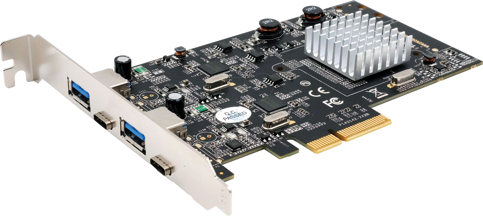 EXSYS EX-12005 - PCIe x4 > 2 x extern USB 3.1 Typ A, 2x Type-C