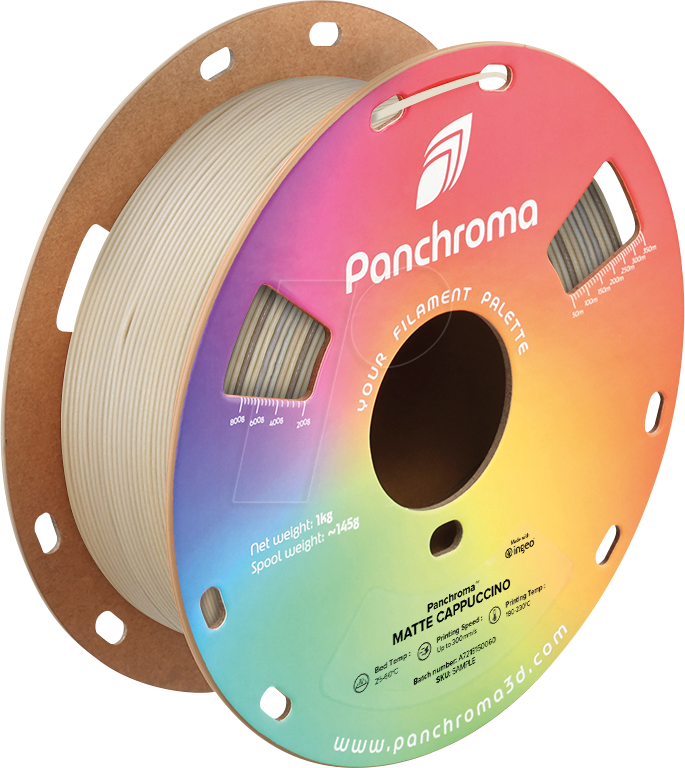 POLYMAKER CA4059 - Filament, Panchroma PLA, Gradient Matte Cappuccino, 1,75 mm, 1 k