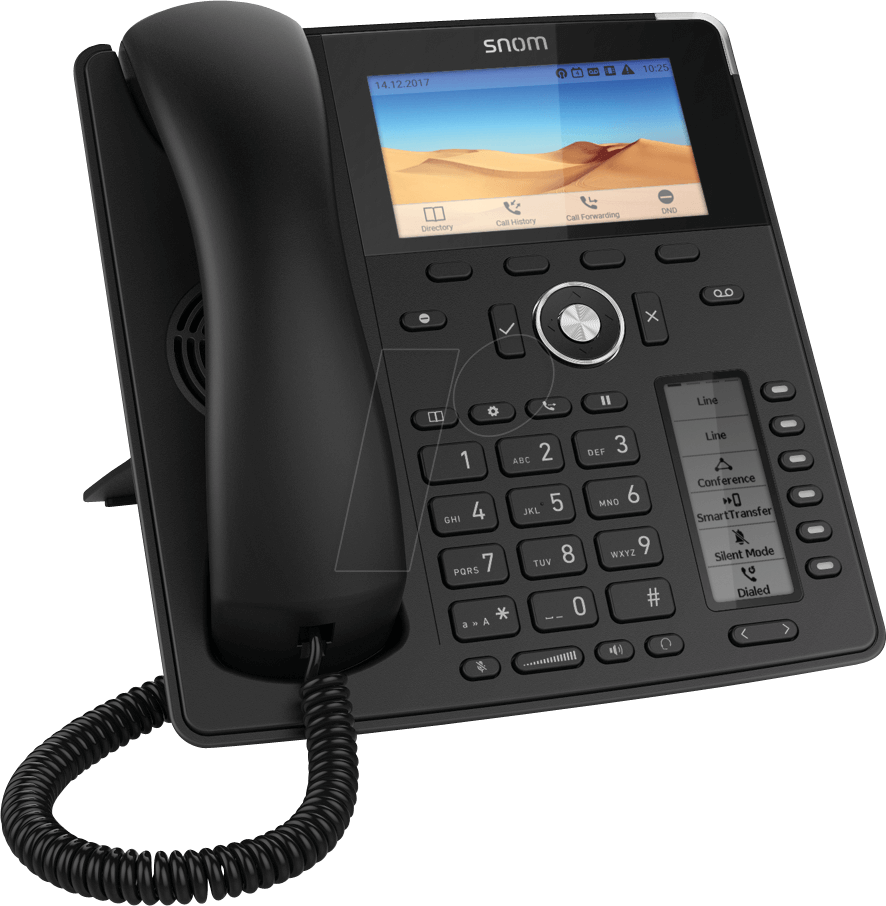 SNOM D785S - IP-Tischtelefon, schnurgebunden, schwarz