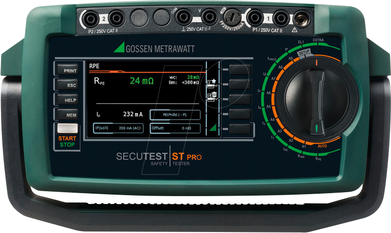 SECUTEST ST COM - Prüfgerät SECUTEST ST COMFORT, VDE 0701-0702, Bluetooth®
