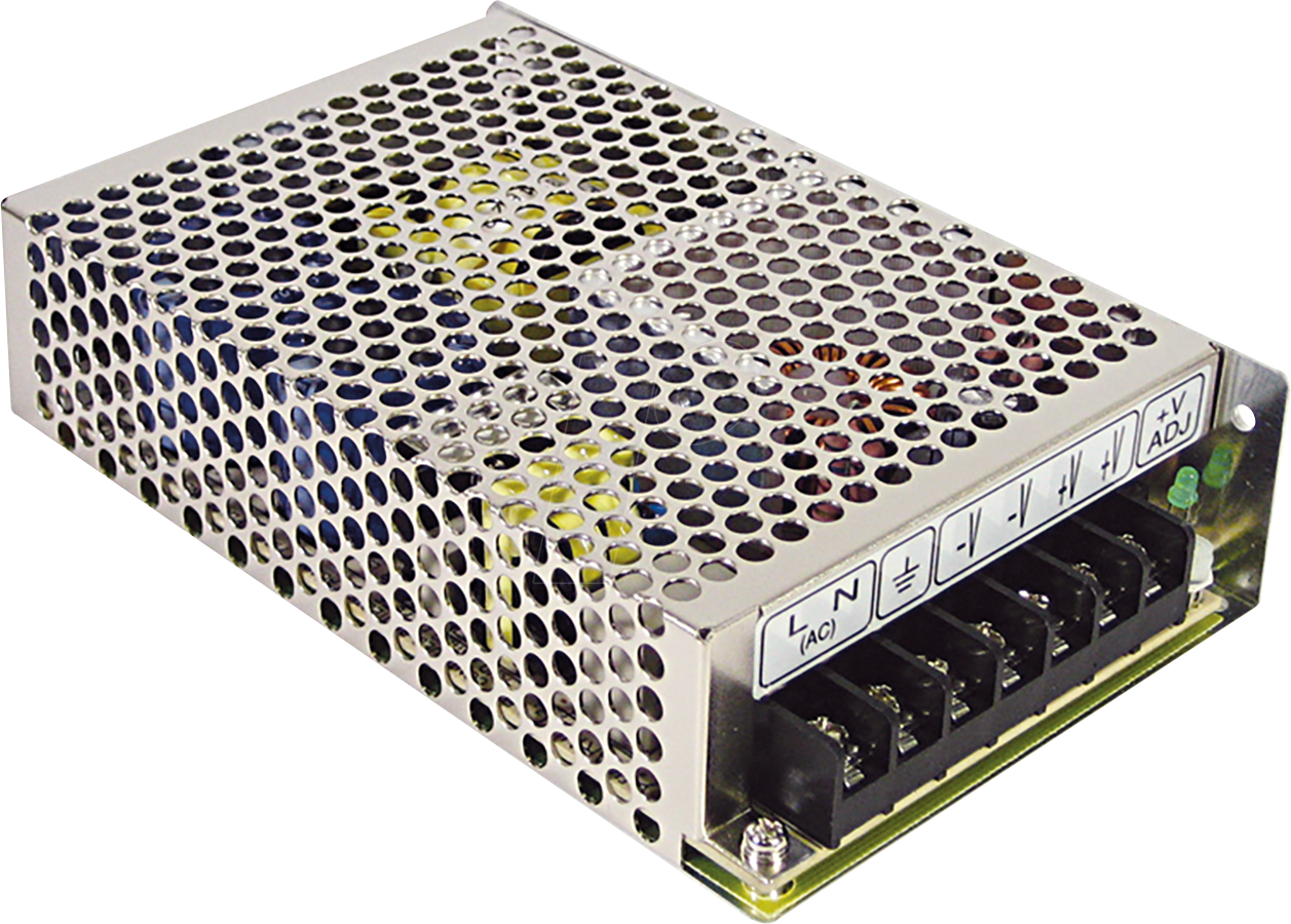 MW RT-85D - Schaltnetzteil, geschlossen, 90 W, 5 / 24 / 12, 6 A