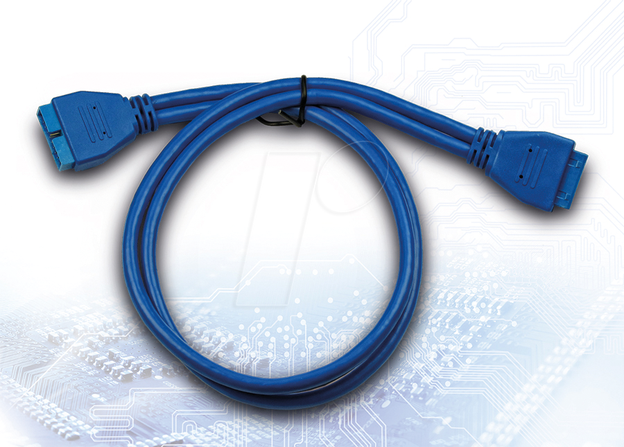 IT88885315 - USB 5 Gb/s Kabel, 20 Pin-Stecker auf 20-Pin-Buchse, 0,5 m