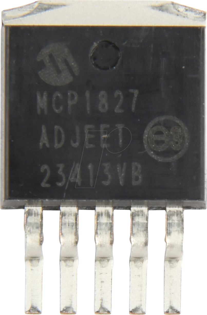 MCP1827ADJEET - LDO, Uout 0,8..5V, Uin 2,3..6V, 1,5A, DDPAK-5