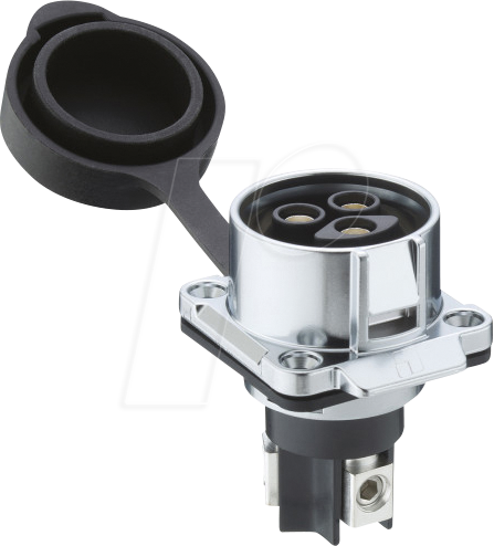 LUT 2820-03-TF1 - Quicklock-Flansch-Einbaukupplung, Größe 28, 3 pol