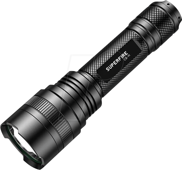 SUFI C8-H - LED-Taschenlampe Superfire C8-H, 950 lm, schwarz, USB