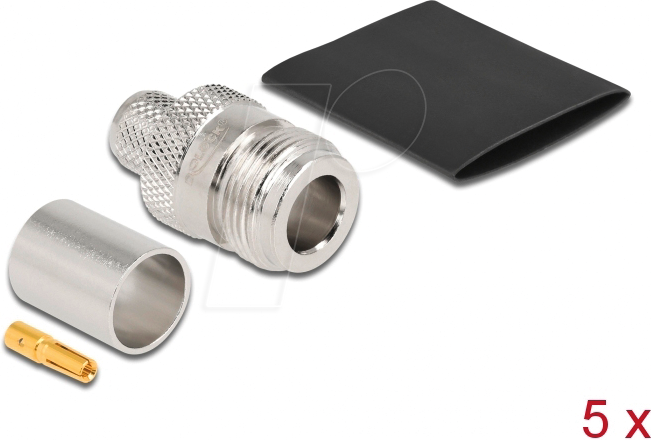 DELOCK 90023 - N Buchse zum Crimpen LMR 400