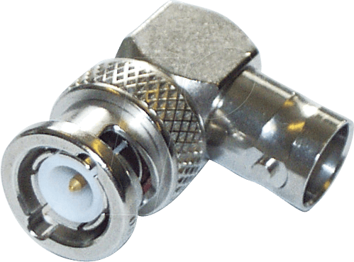 R 141 770 - BNC-Adapter, Stecker auf Buchse, gewinkelt