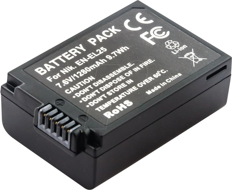 AKKU 42939 - Akku, Digitalkamera, kompatibel, 1280 mAh, Nikon