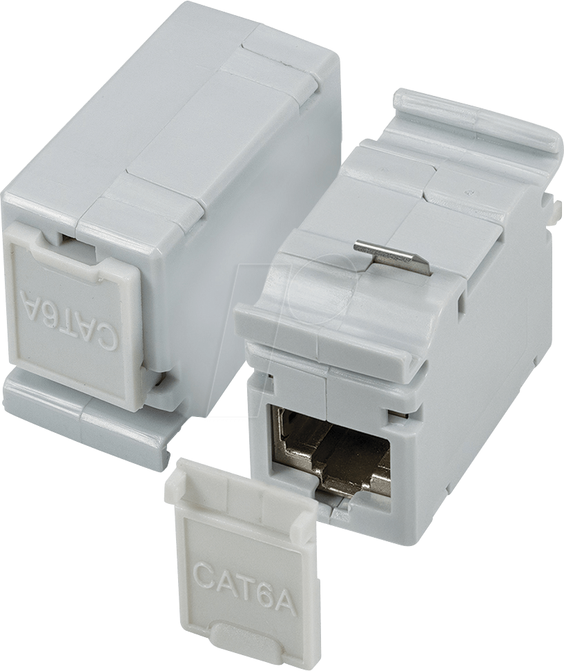 Thumbnail - TTL 1310-1 - Patchkabelverbinder 2 x RJ45 Buchse, Cat.6A, Hutschiene