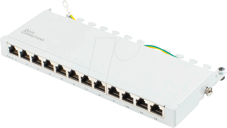 GC N0114 - Patchpanel, 12-Port, Cat.6, 0,5 HE