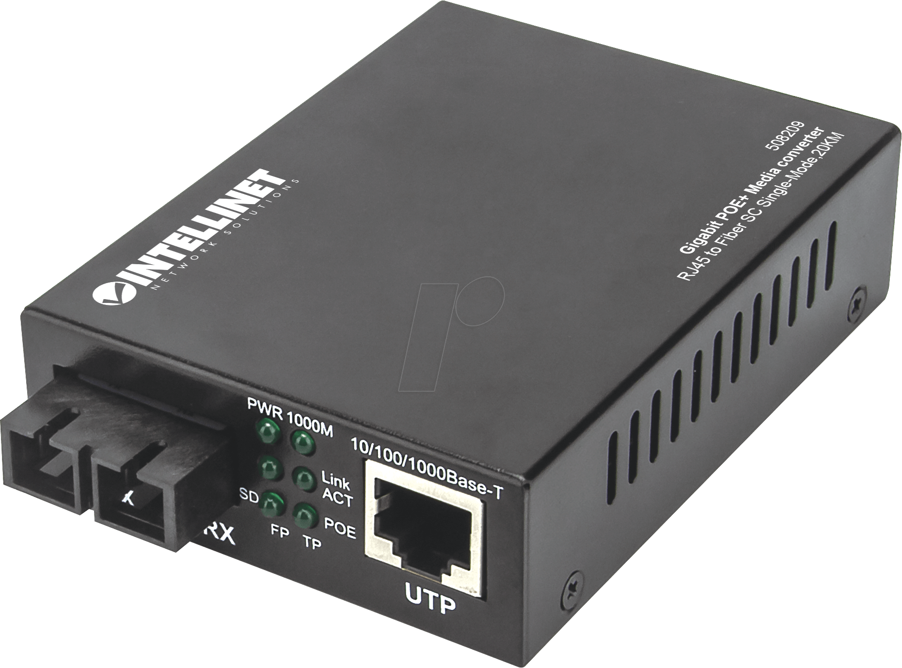 INT 508209 - Medienkonverter, Gigabit Ethernet, SC, Singlemode
