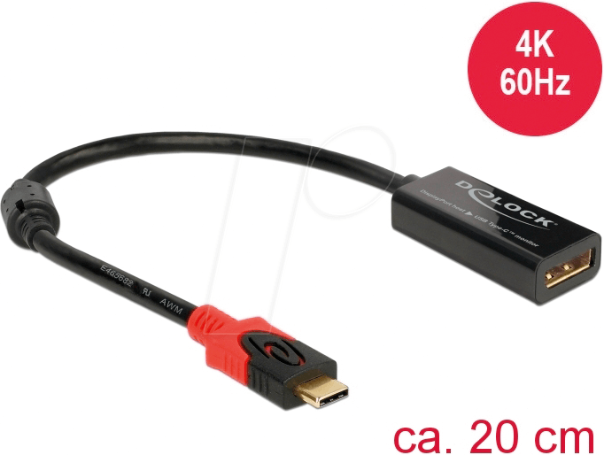 DELOCK 63928 - Delock DisplayPort Adapter für USB Type-C Monitor 4K