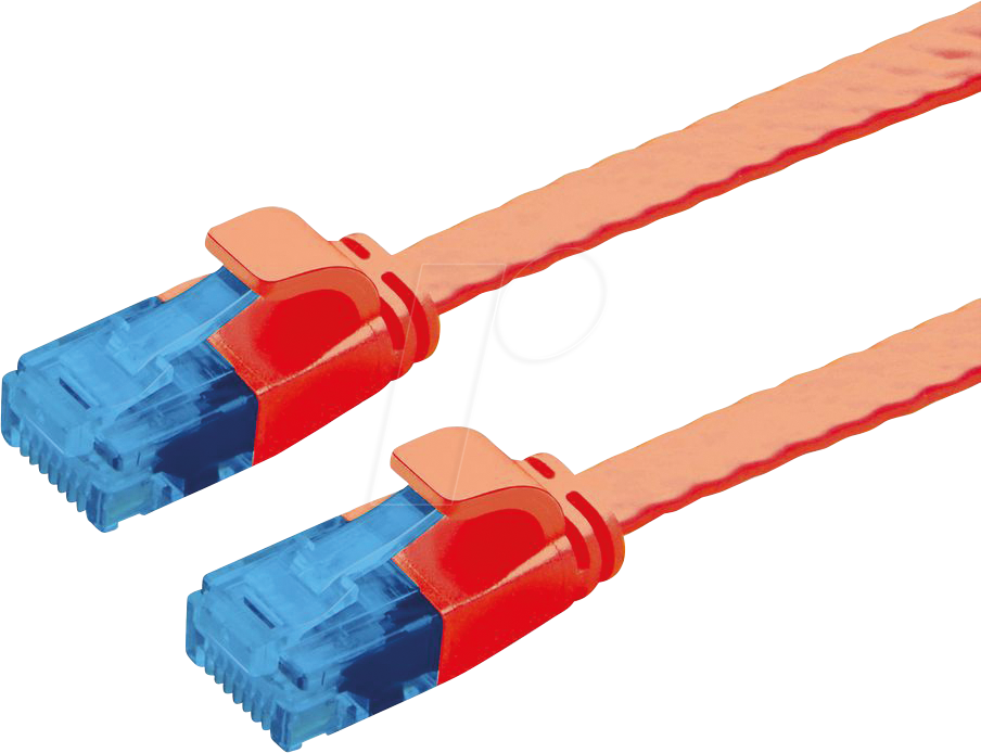 VALUE 21992023 - Patchkabel Cat.6a, UTP, extra-flach, rot, 3 m