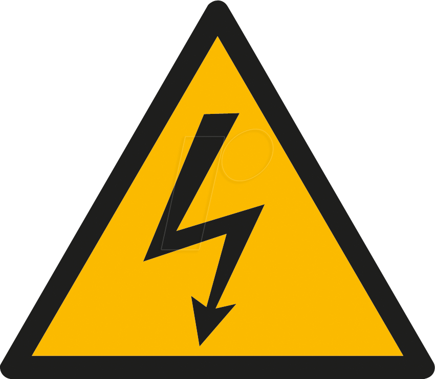 W 74311-1 - Warnschilder: Warnung vor gefährlicher Spannung, 12,5 mm