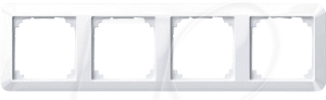 EL 1M 389425 - 1-M, Rahmen, 4-fach, aktivweiß, glänzend, antibakteriel