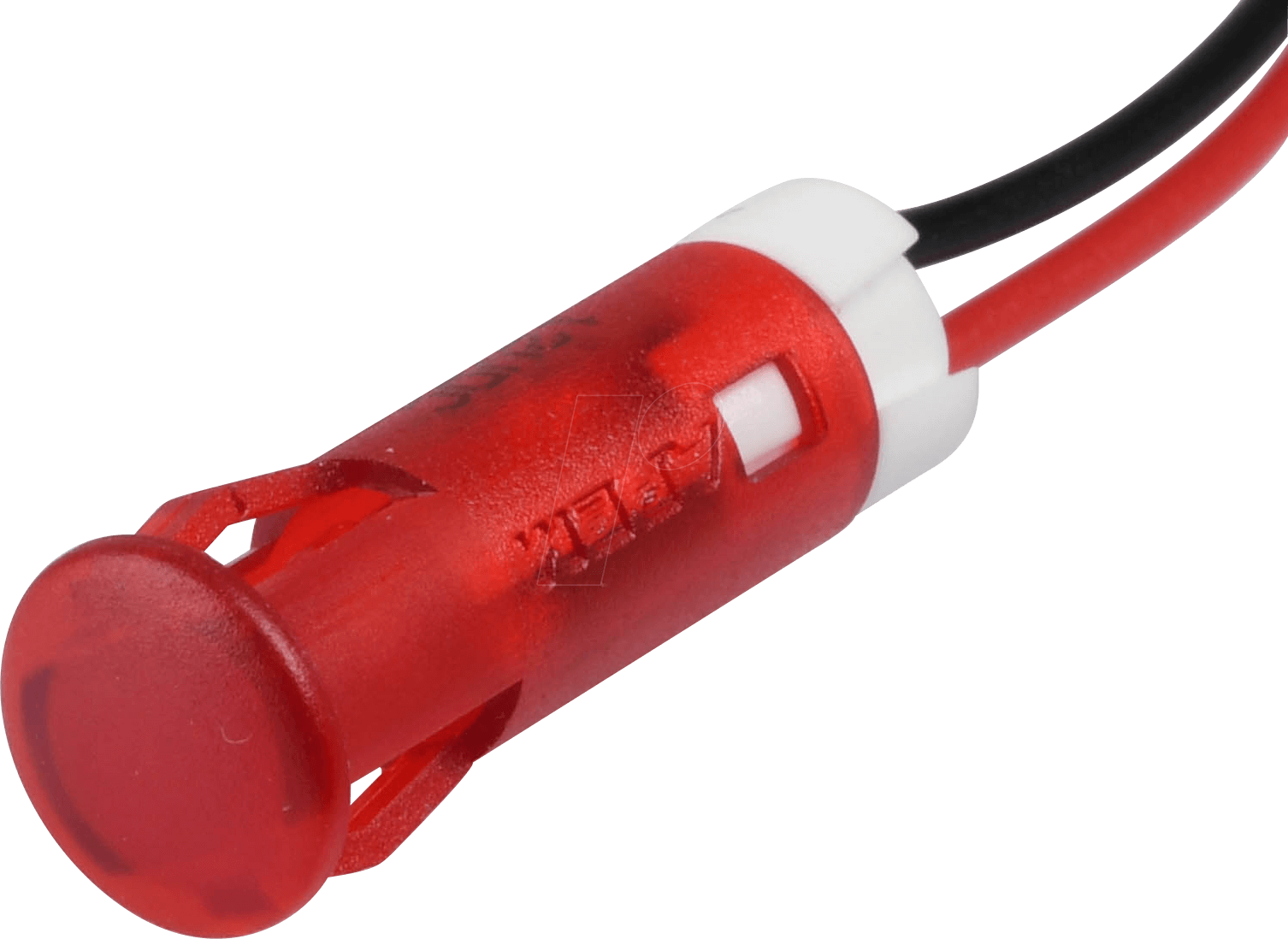 Thumbnail - APM QS63 R12 - LED-Signalleuchte, rot, 12 V, Ø 6 mm, rund, bedrahtet