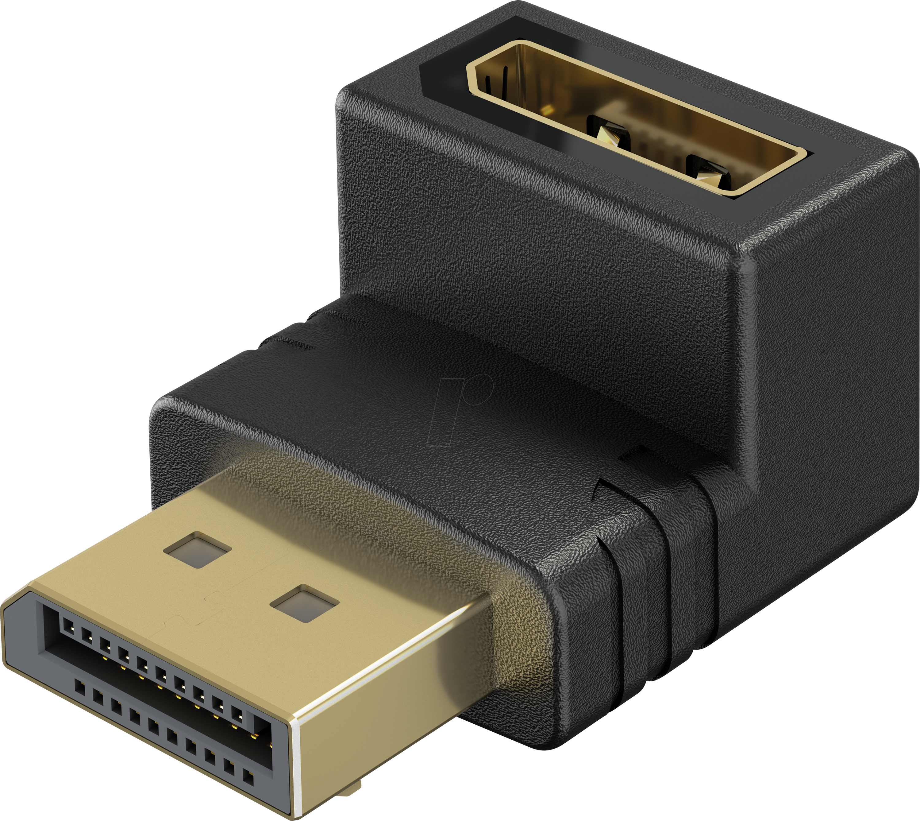 GOOBAY 77130 - DisplayPort Adapter, DP Stecker auf DP Buchse