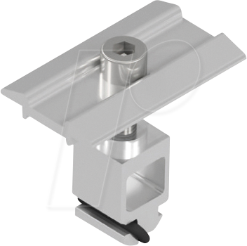 ALT119064150080C - PV-Mittelklemme, flach, für 41 - 50 mm Module, silber