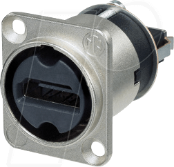 DF HDMI BU19 VN - HDMI-Durchführung, 19-pol, Buchse, vernickelt