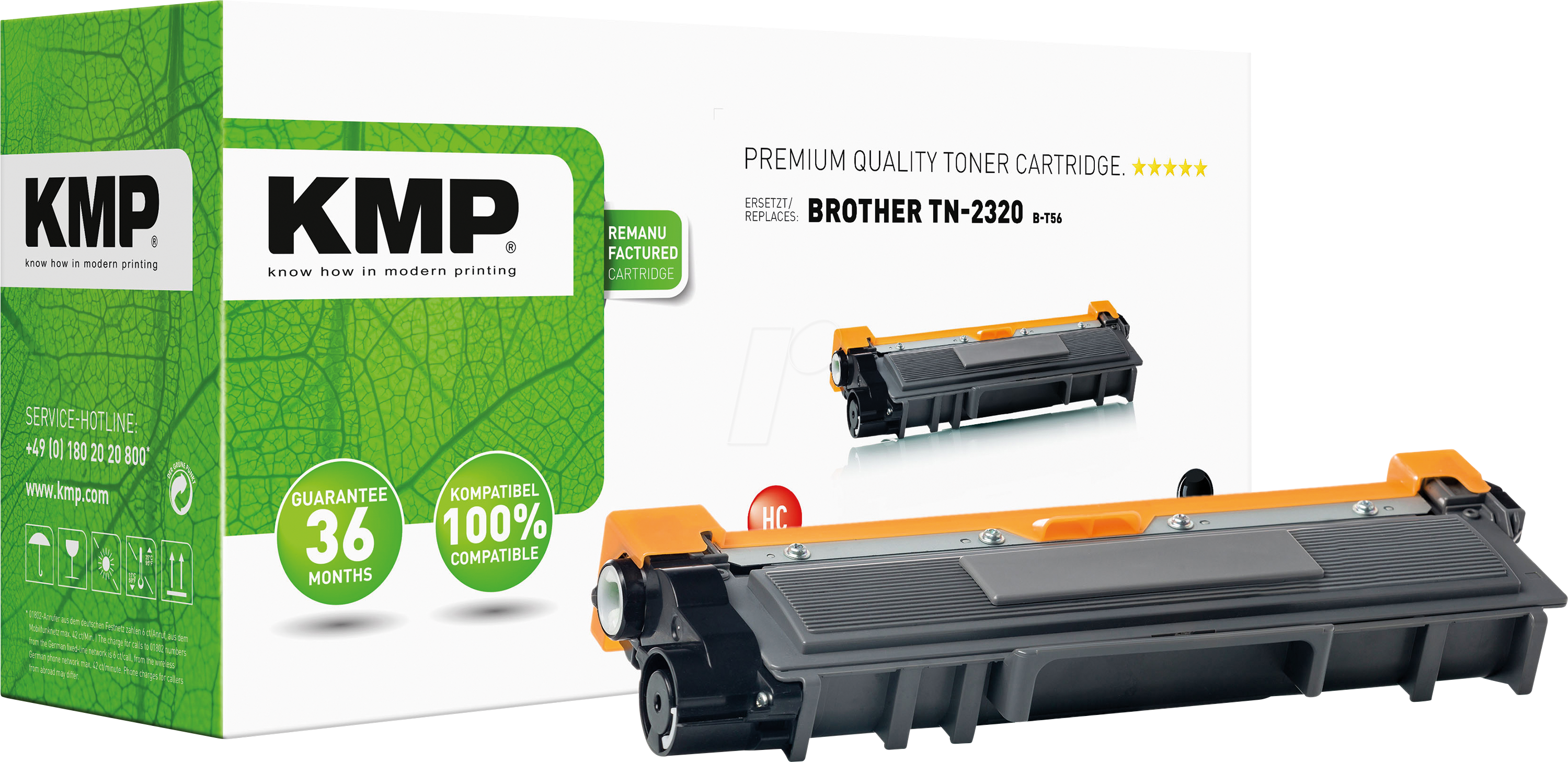 KMP 1261,3000 - Toner, Brother, TN2320/2310, rebuilt