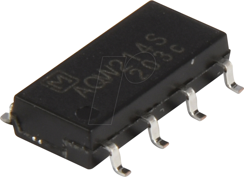 PAN AQW214S - MOSFET-Fotorel, 1,5kV, 400V, 0,08A, SOP8