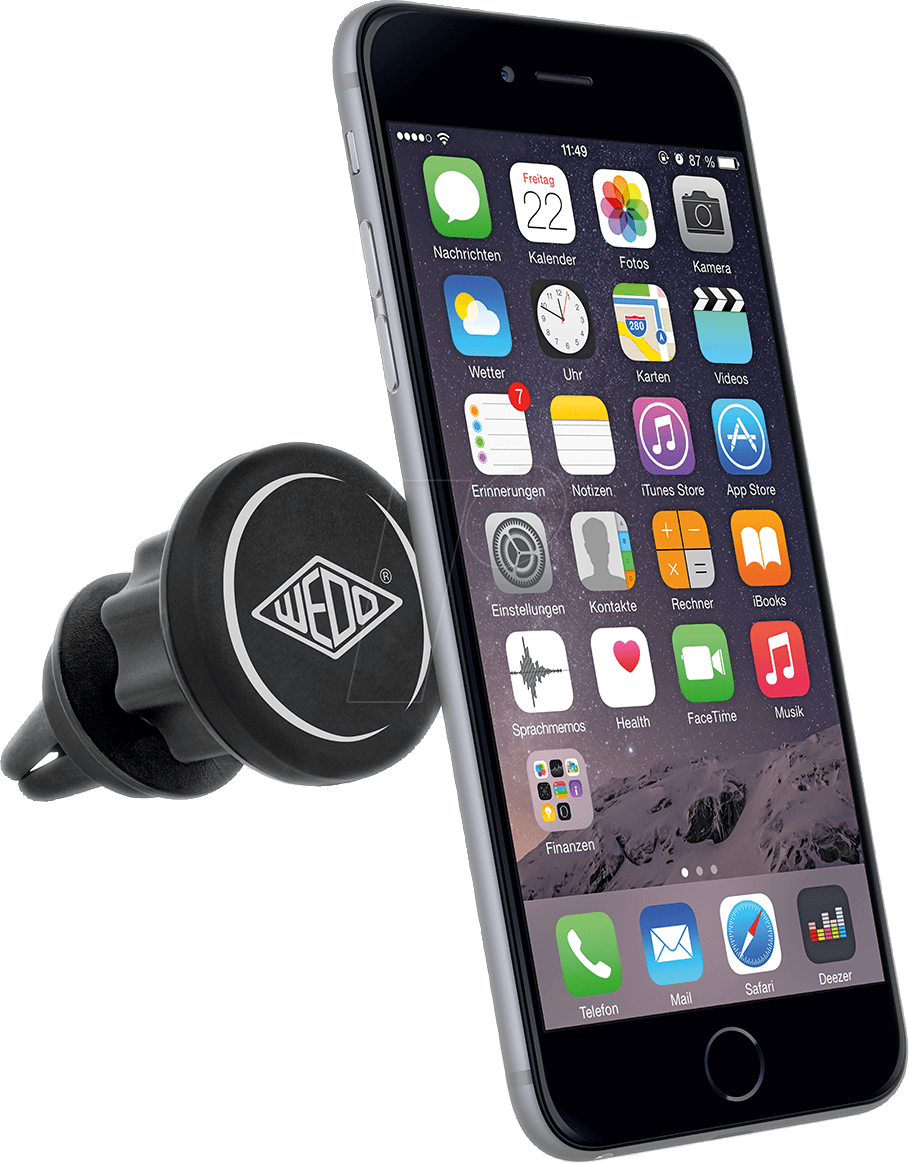 Thumbnail - WEDO DOCK-IT - KFZ - Smartphone-Halter, Lüftungsschacht, magnetisch