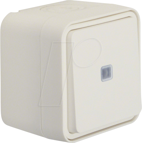 BERKER 31763502 - Kontroll-Wechselschalter AP W.1 polarweiß