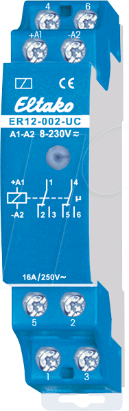 ER12-002-UC - Schaltrelais - 2 Wechsler, 250V/16A