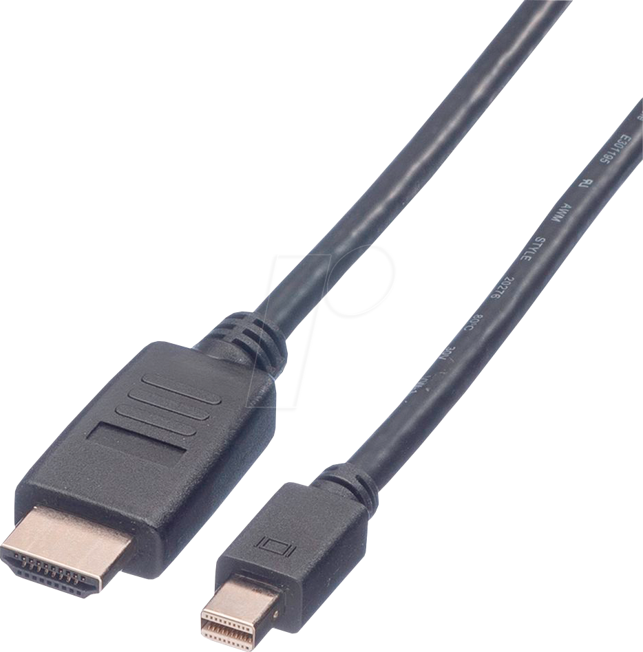 VALUE 11995793 - Mini DisplayPort 1.1 auf HDMI A Stecker, 1080p 60Hz, 4,5 m