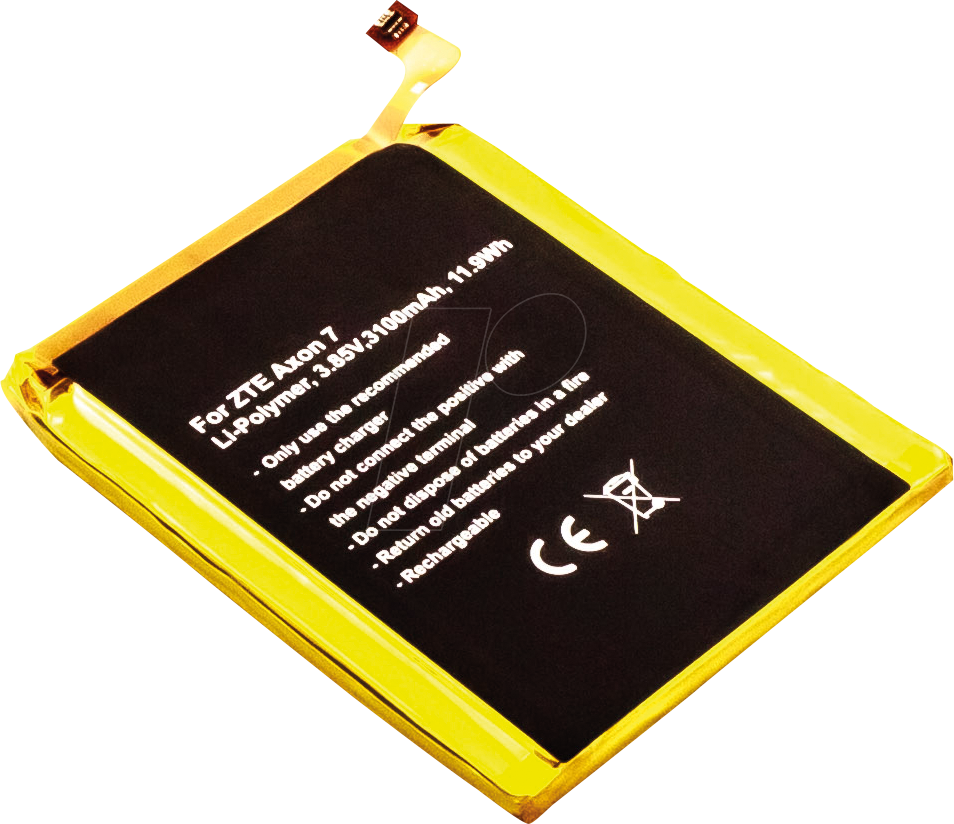 AKKU 30925 - Smartphone-Akku für ZTE-Geräte, Li-Po, 3100 mAh