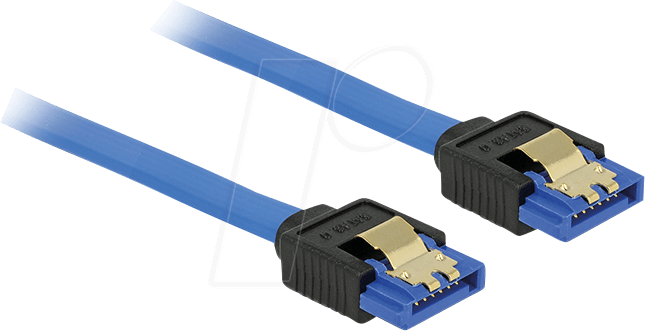 DELOCK 84976 - SATA 6 Gb/s Buchse gerade > SATA Buchse, gerade 10 cm blau