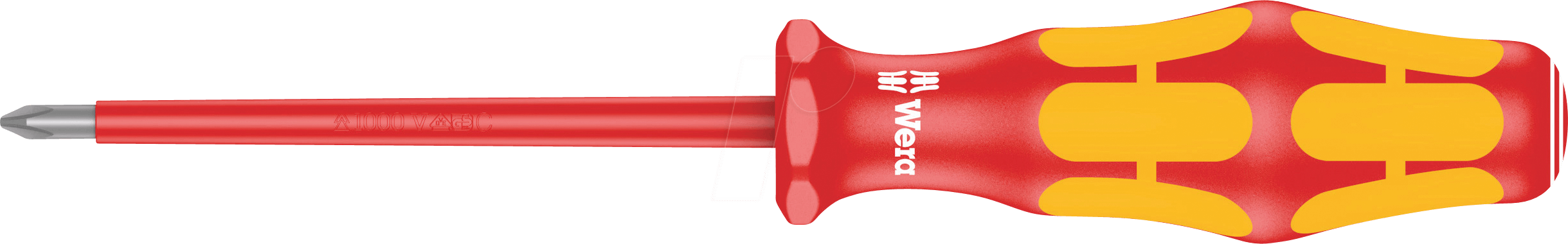 WERA 05006158001 - Schraubendreher Kraftform Plus, Kreuzschlitz (PH), 4