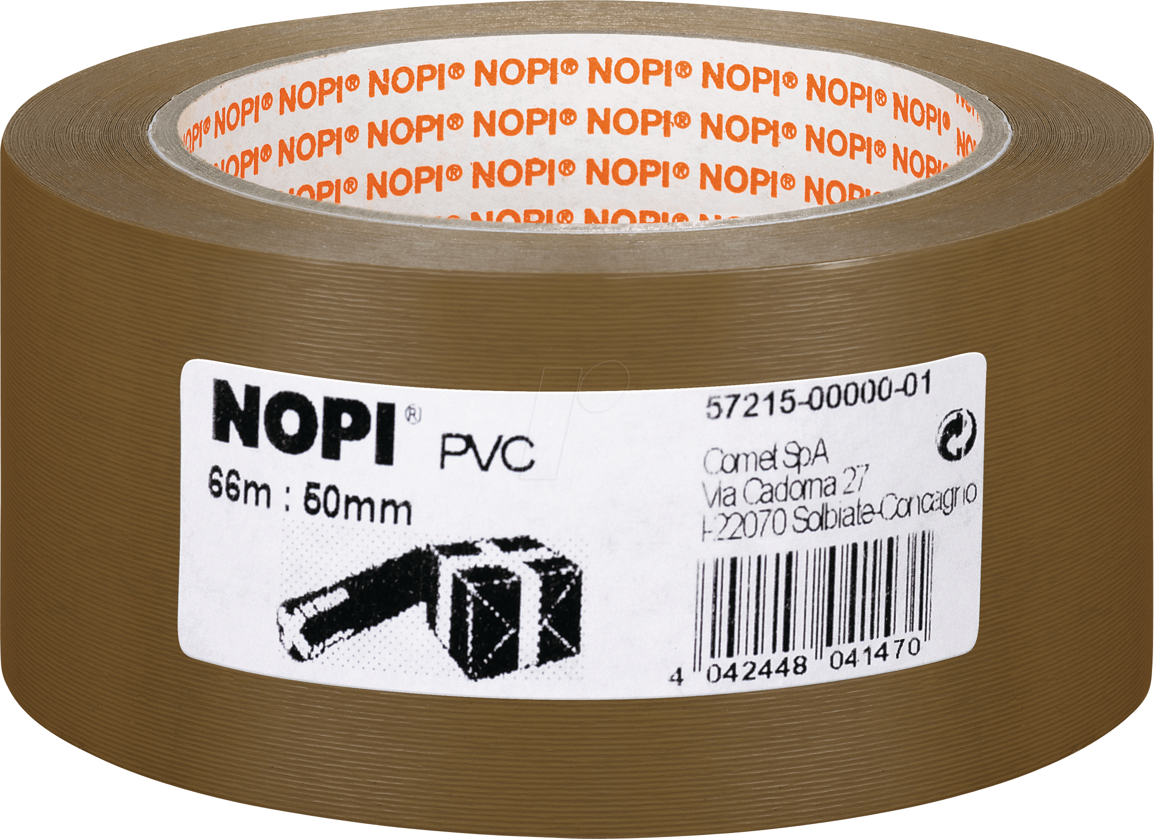 NOPI 57215 - Packband, geprägt, PVC, braun