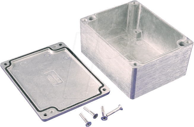 1550Z113 - Alugehäuse, 115 x 90 x 56 mm, silber, IP66