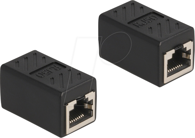 DELOCK 87991 - RJ50 Adapter Buchse / Buchse, schwarz