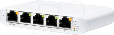 UBI USW-FLEX-MIN - Switch, 5-Port, Gigabit Ethernet, 1x PoE
