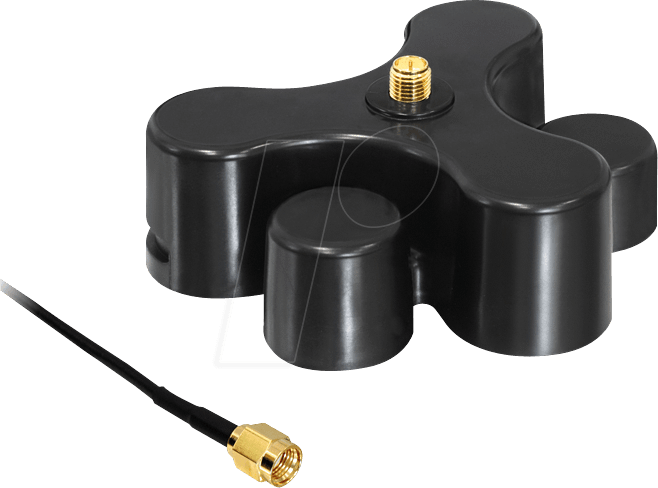 DELOCK 88439 - Magnetfuß für WLAN Antenne, RP-SMA Buchse