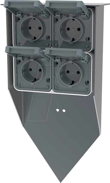 JEHOKA 38499555 - Steckdosenspieß B 3.4, 4 Steckdosen