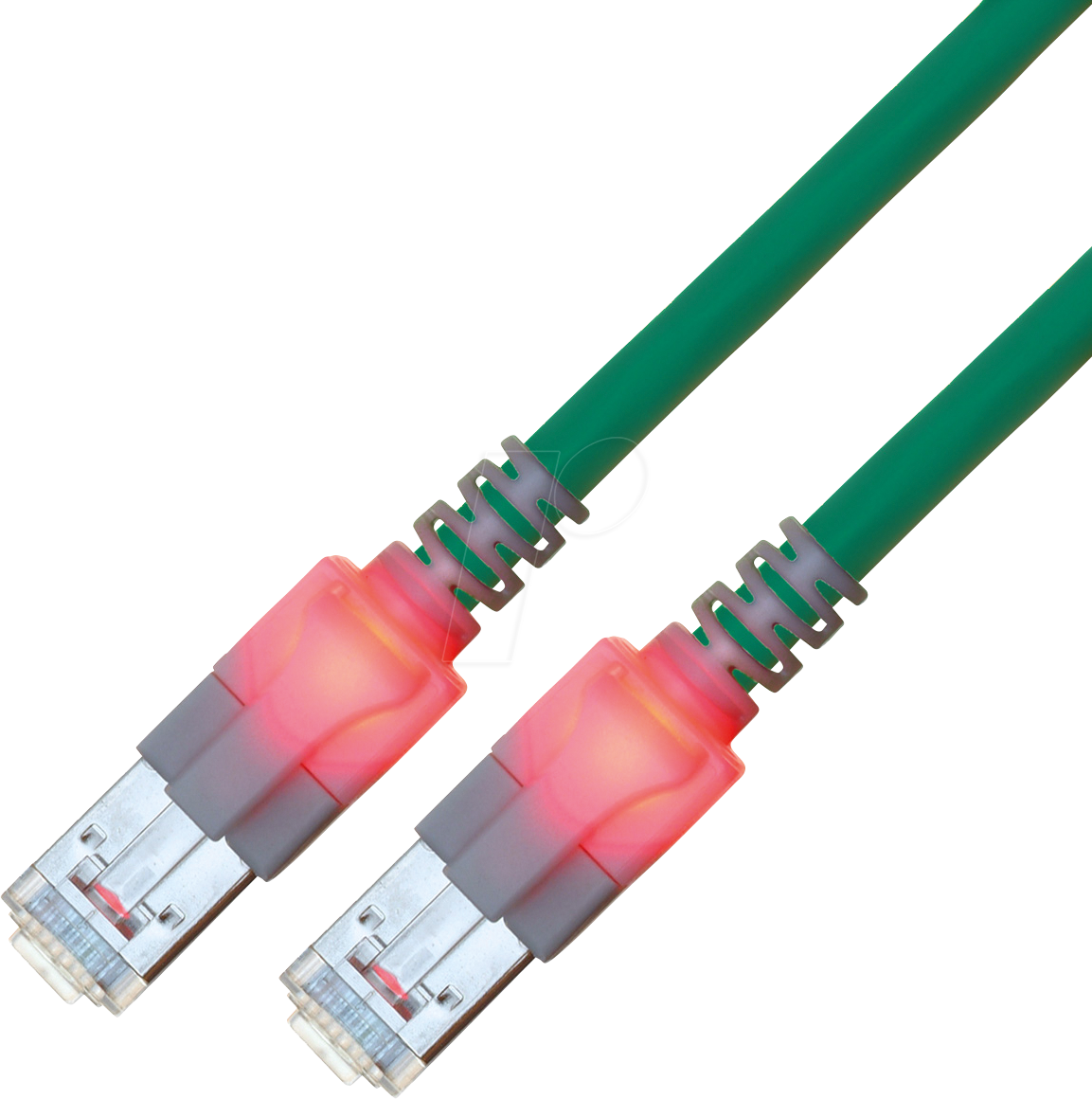 CS1OTCDCD0050 - Cat.6 LED Patchkabel, DualBoot, S/FTP türkis, 5 m