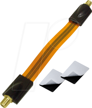 MATR FF40FIGL - Fensterdurchführung, F-Buchse, Klebepads, 0,25 m