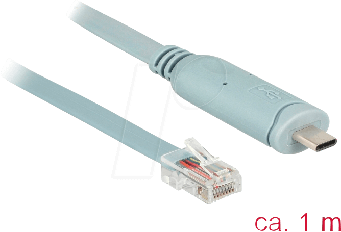 DELOCK 89893 - Konsolenkabel 1 m grau