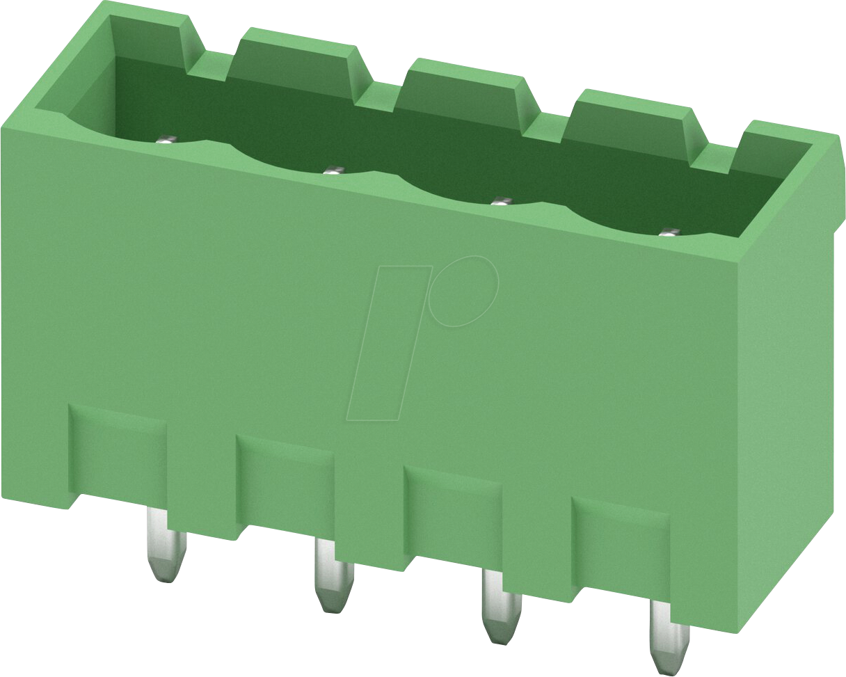 MSTBVA 4-G 5,08 - Leiterplatten-Grundleiste, 4-polig, RM: 5,08 mm