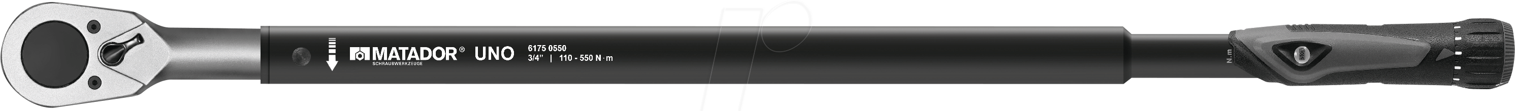 MAT 6175 0550 - Drehmomentschlüssel, 110-550 Nm, 3/4´´, Uno