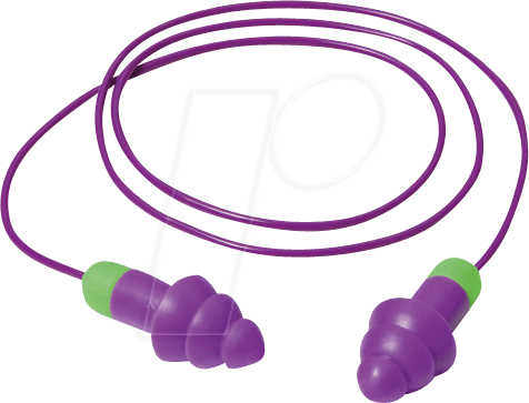 GSS ROCKETS - Gehörschutz, Rockets, Stöpsel, lila, EN 352-2:2002, 30 dB