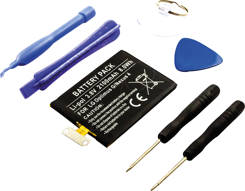 AKKU 10584 - Smartphone-Akku für LG-Geräte, Li-Po, 2100 mAh