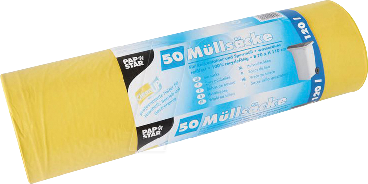 Thumbnail - PAPSTAR 10051 - PAPSTAR Müllbeutel, 50 Stk, 120 Liter