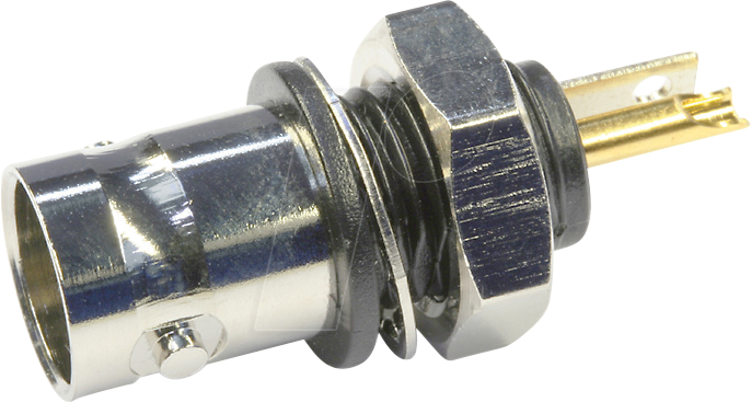 TG 100023436 - BNC-Einbaubuchse 50 Ohm mit Isolierflansch schwarz