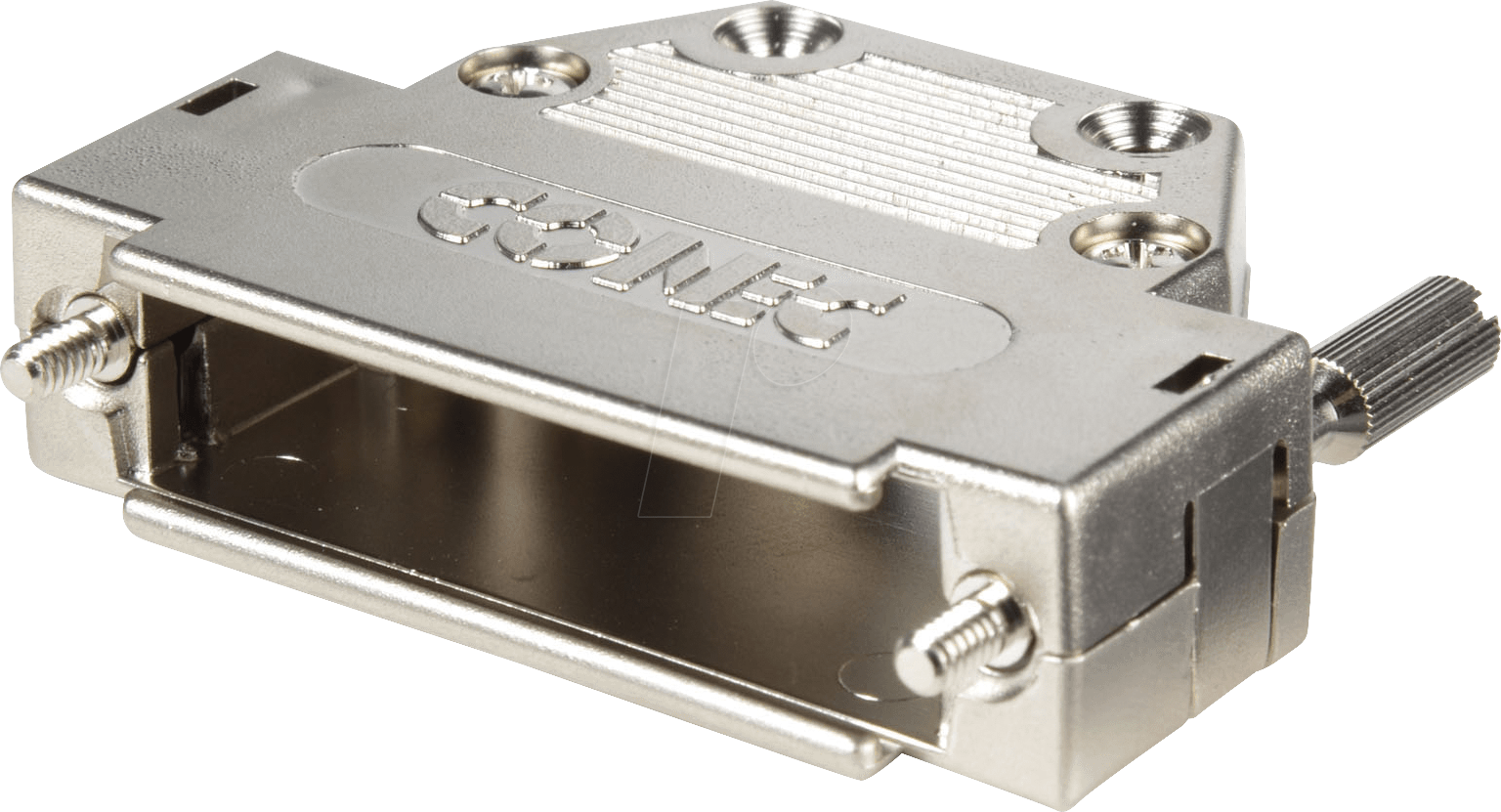 KAPPE AK 09V - D-SUB-Kappe f. 09-polig D-Sub, met., lange Schr.