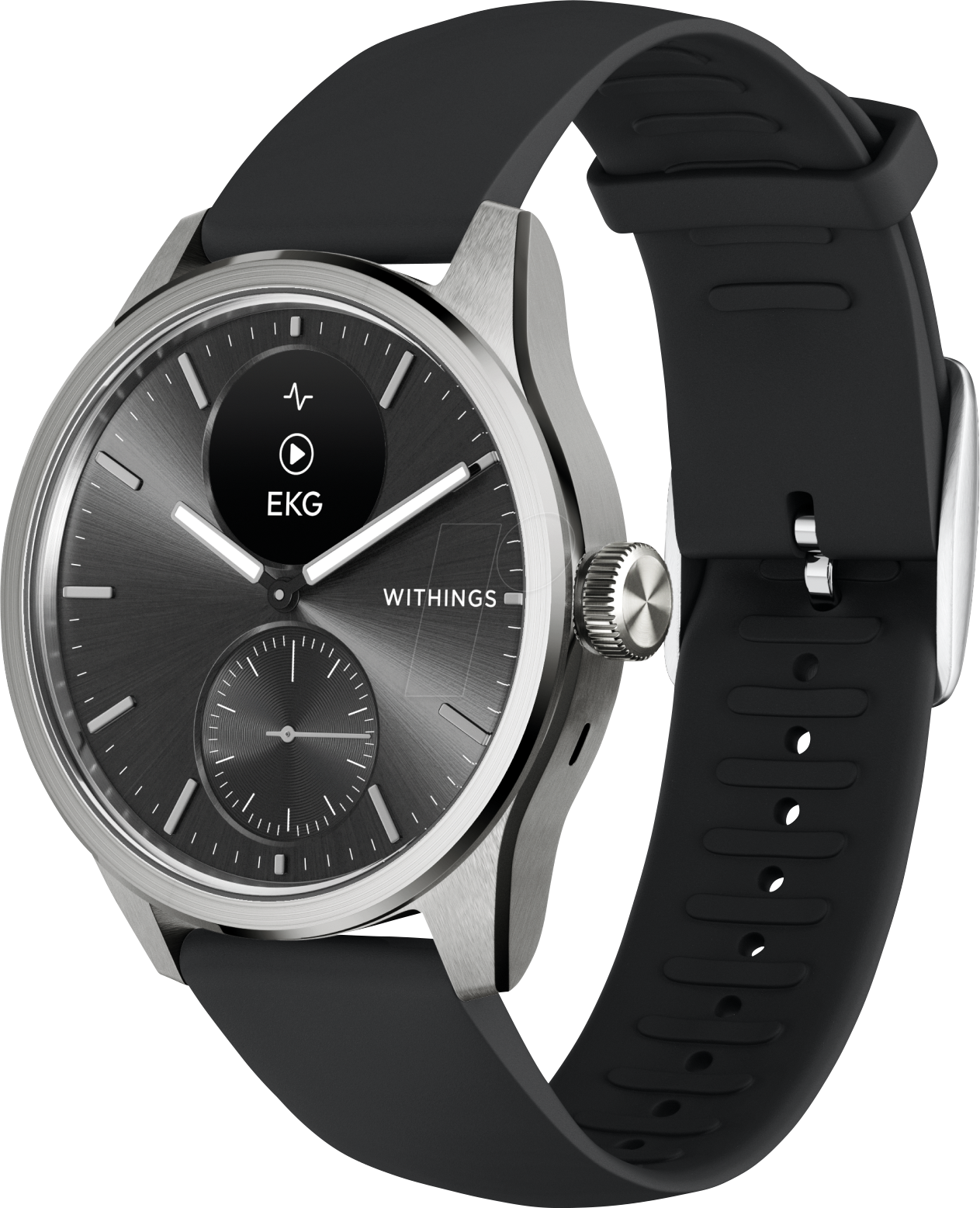 Thumbnail - WITHINGS HWA10-4 - SmartWatch, Scanwatch 2, 42 mm, schwarz